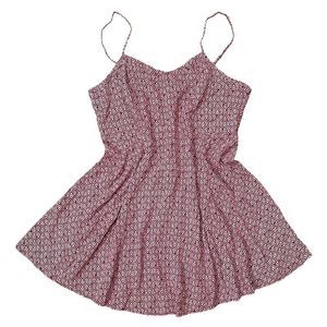 Geometric Print Spaghetti Strap Dress